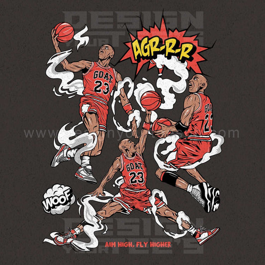 Aim High Fly Higher MJ T-shirt Design