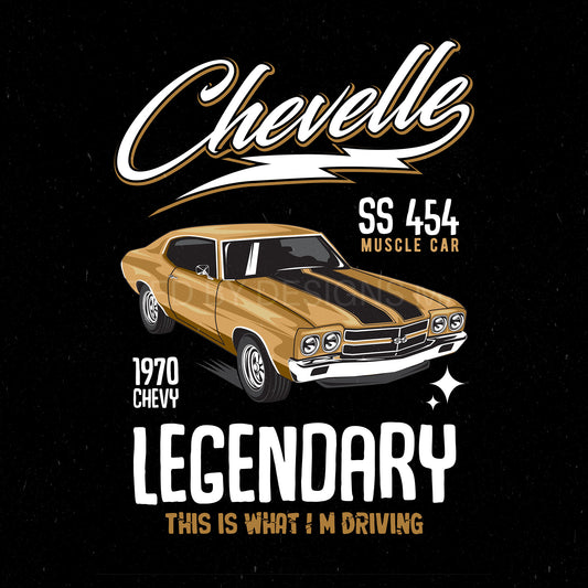 1970 Chevrolet Chevelle SS 454 T-shirt design