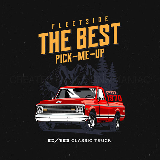 Chevrolet C10 Classic Trucks T-shirt Design