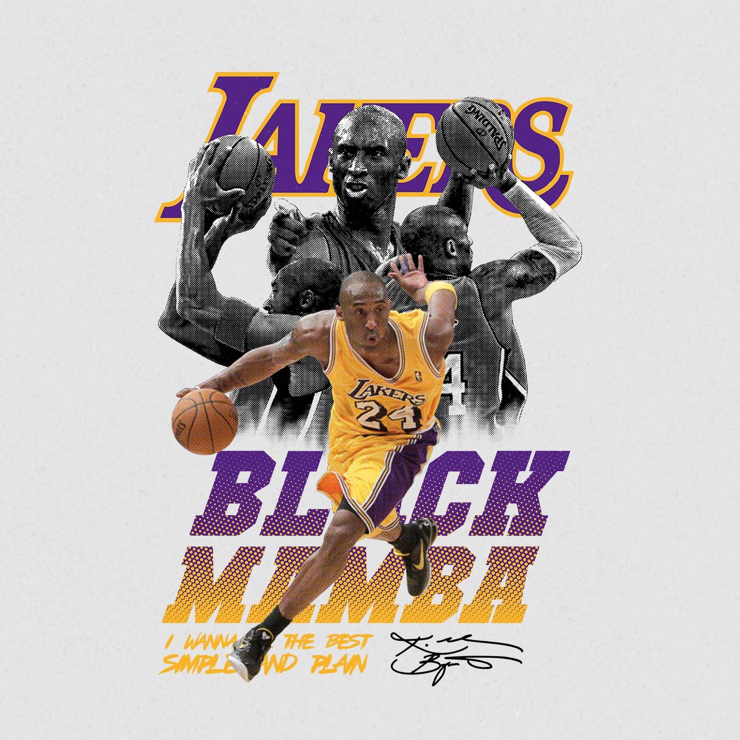 Kobe Bryant Black Mamba T-shirt Design