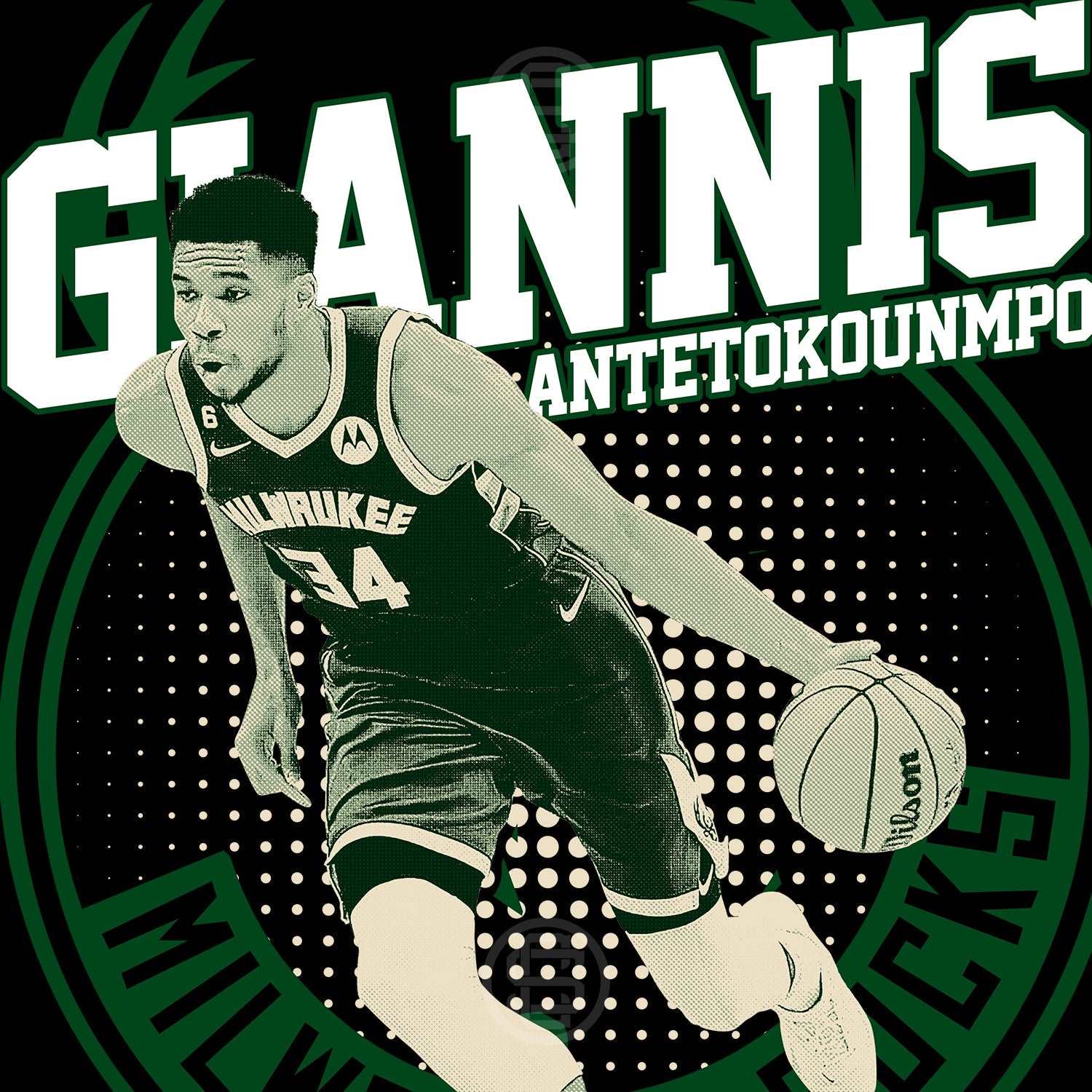 Giannis Antetokounmpo T-shirt NBA Design #GA01