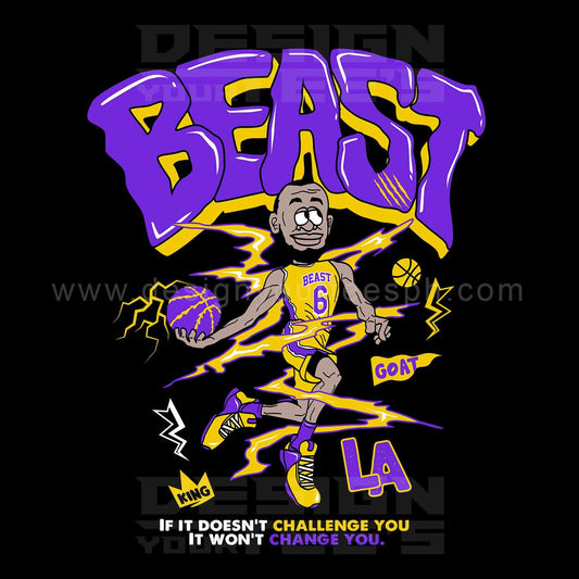 Beast of LA T-shirt Design