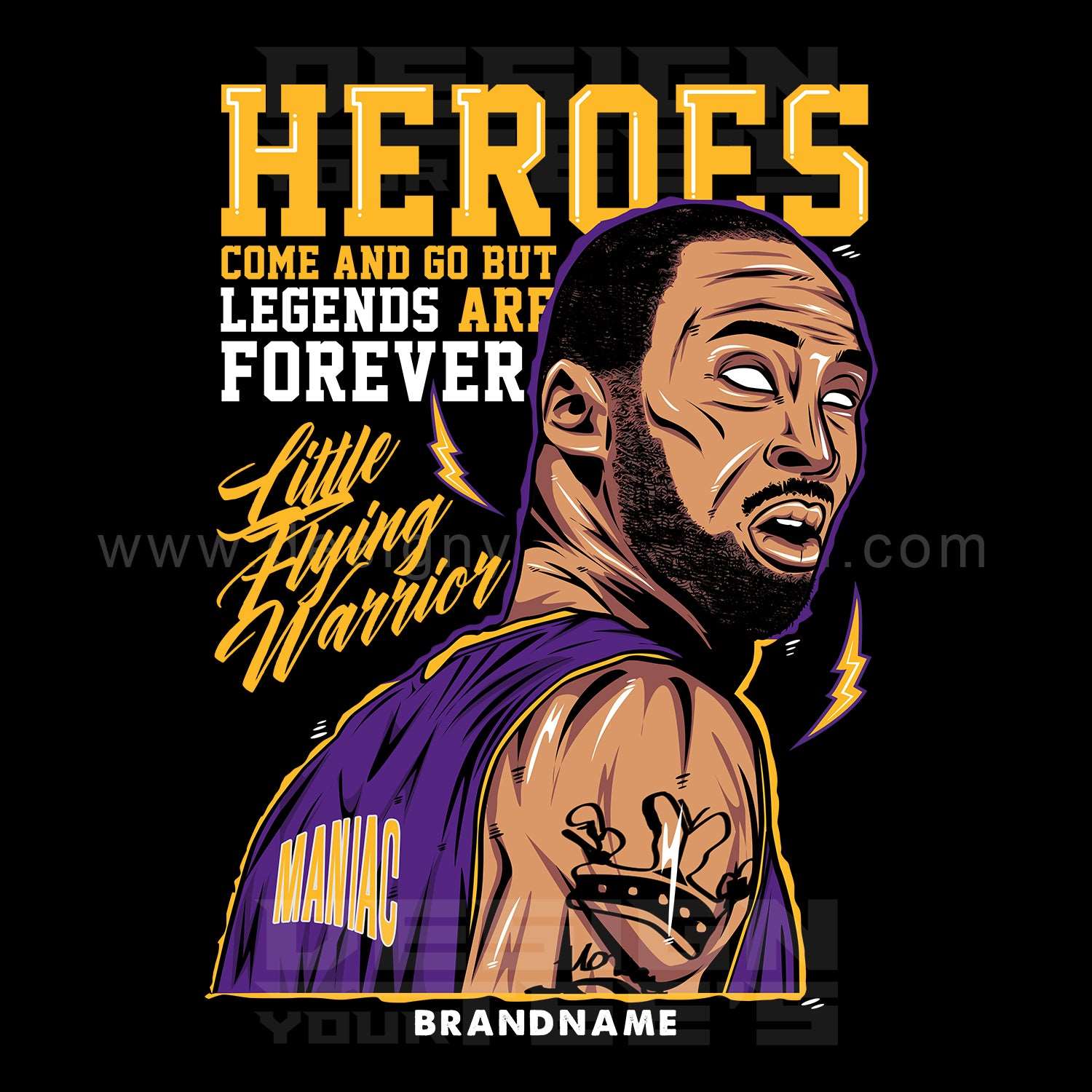 Legends Forever T-shirt Design Editable