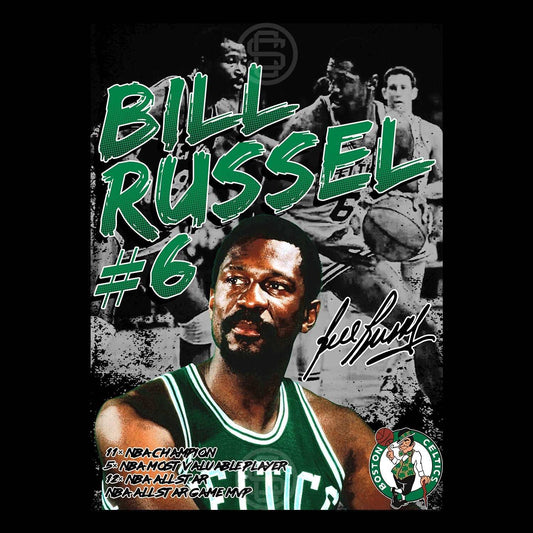 Bill Russel Boston Celtics NBA DESIGN #BR01