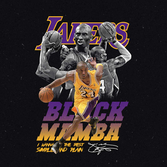 Kobe Bryant Black Mamba T-shirt Design