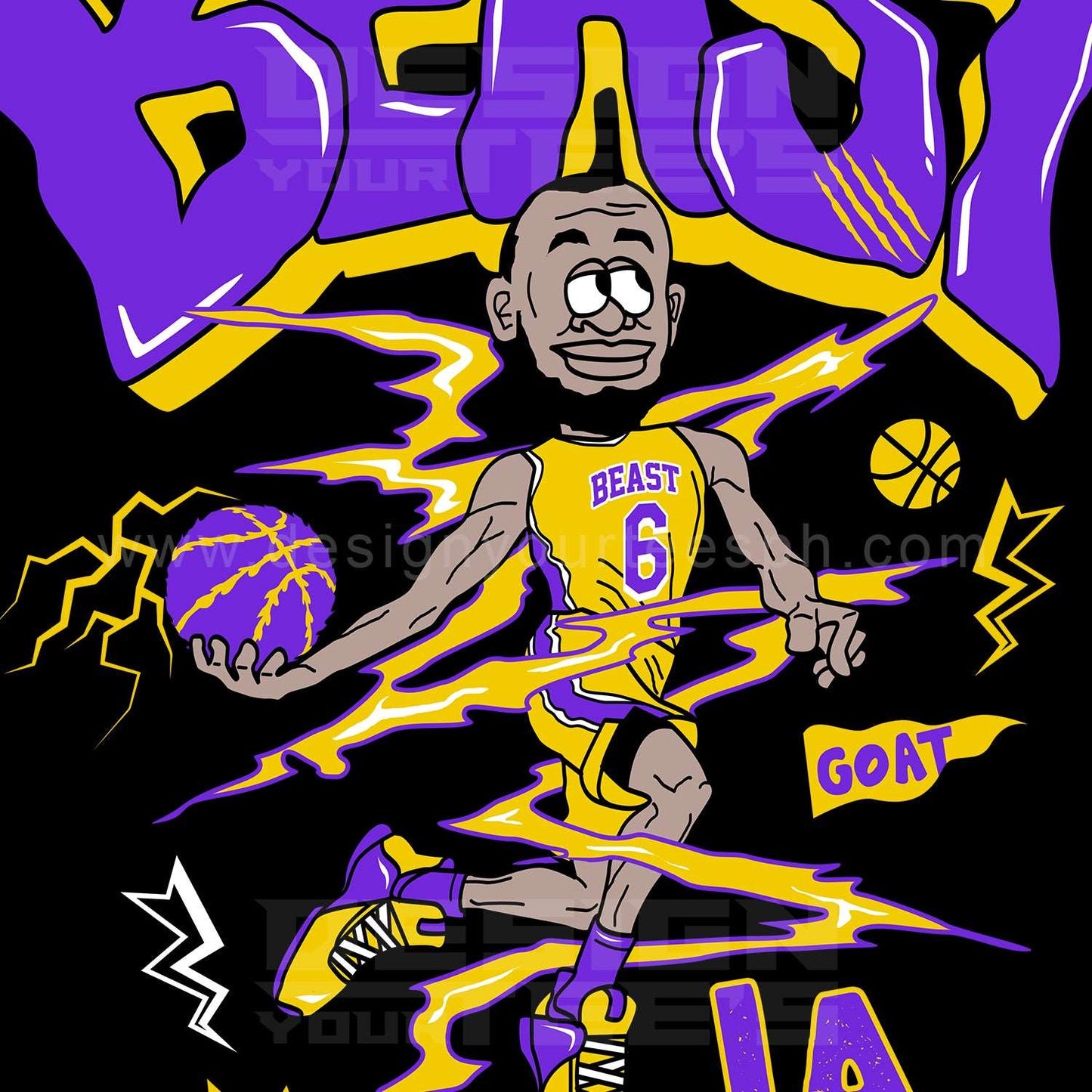 Beast of LA T-shirt Design