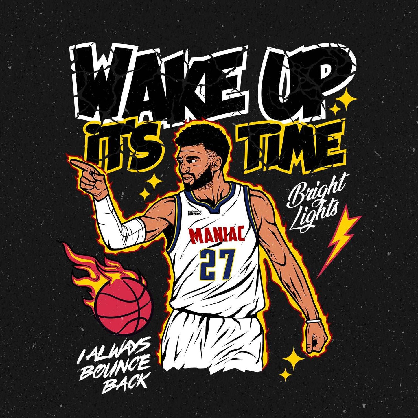 Wake Up It's Jamal Murray Time T-shirt Design