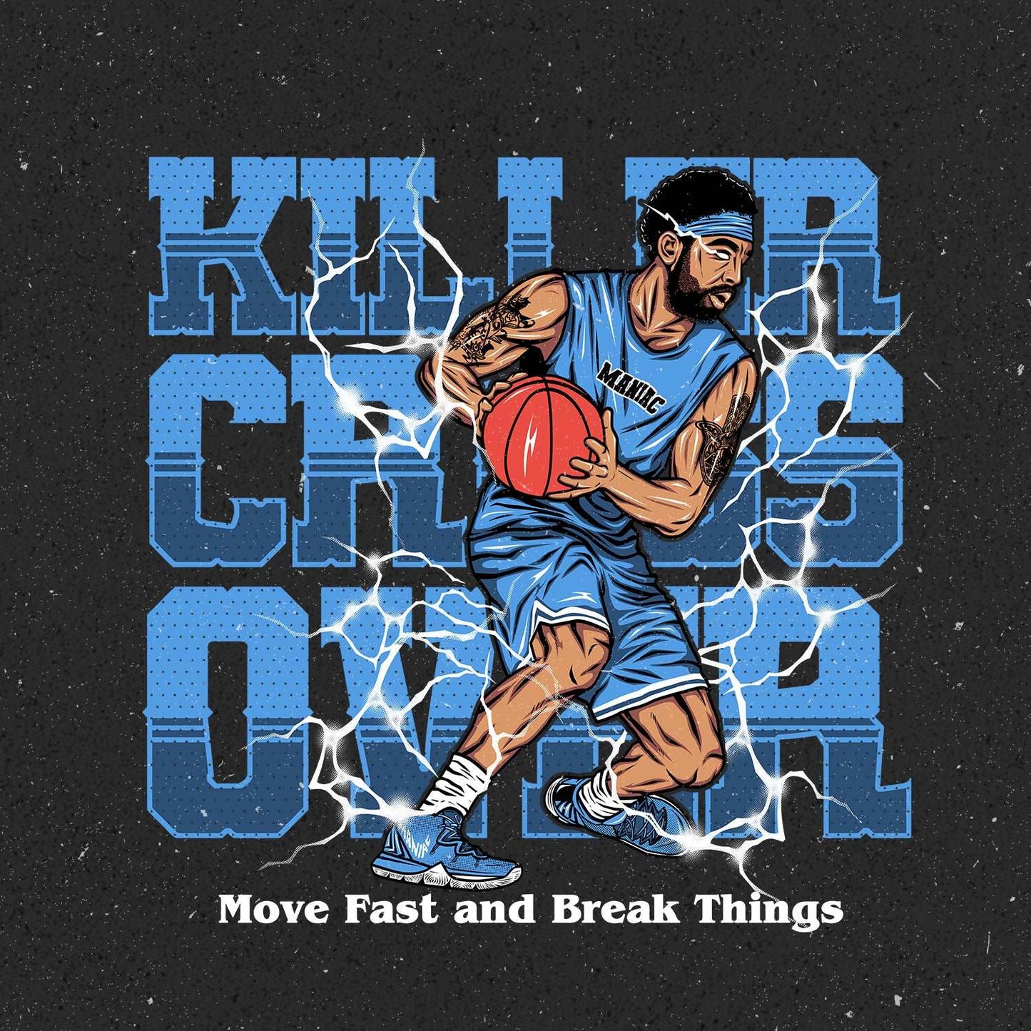 Kyrie Irving Killer Crossover T-shirt Design