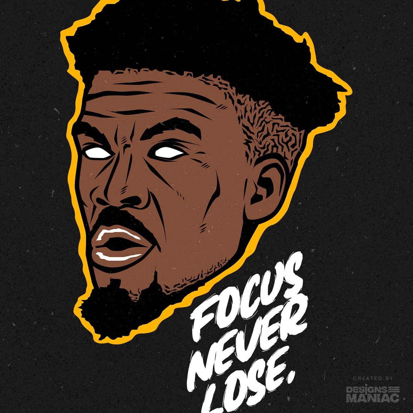 Jimmy Butler Focus Never Lose T-shirt Design