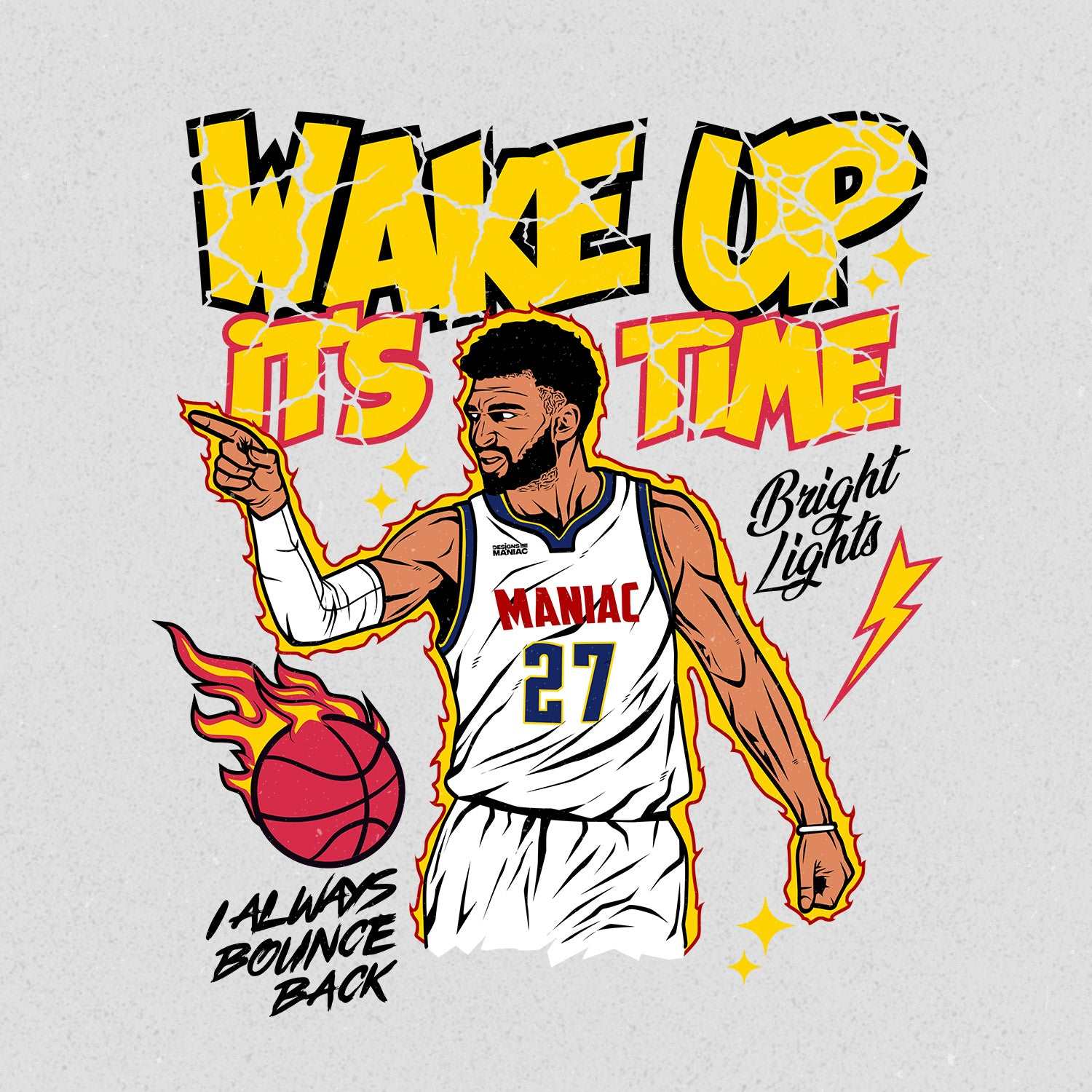 Wake Up It's Jamal Murray Time T-shirt Design