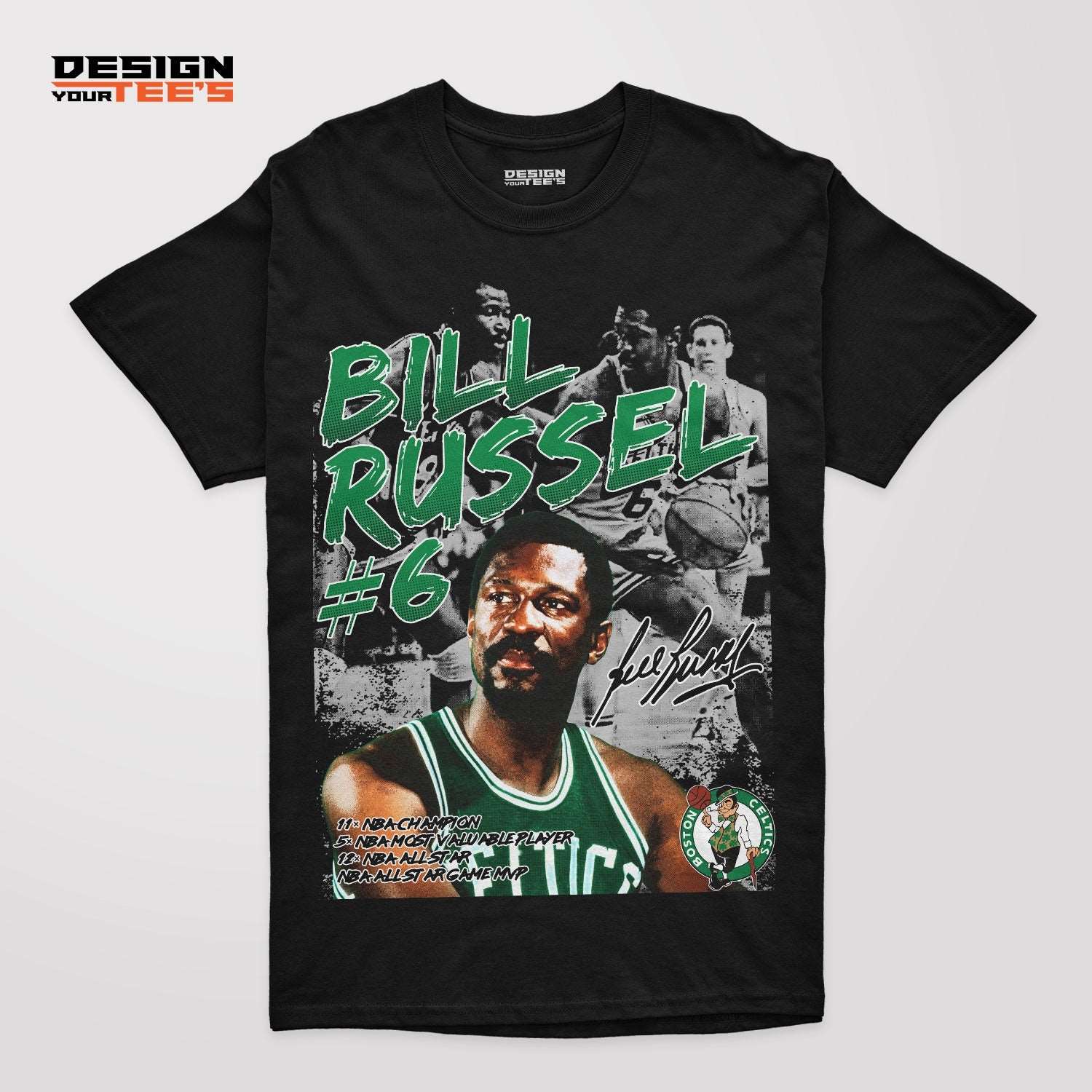 Bill Russel Boston Celtics NBA DESIGN #BR01