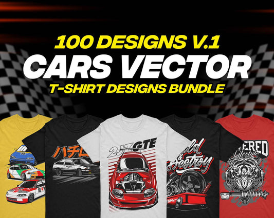 100 Cars Vector Designs Bundle