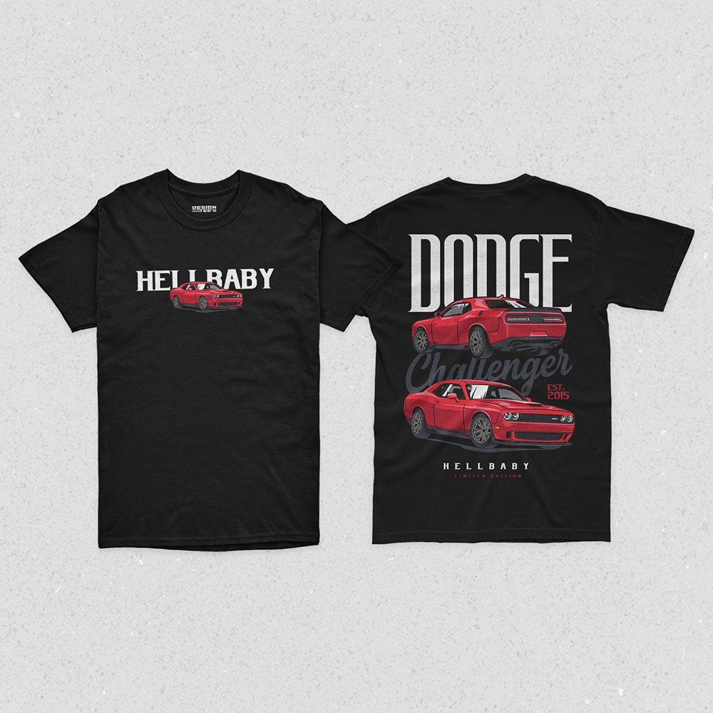 Dodge Challenger SRT Hellcat T-shirt design