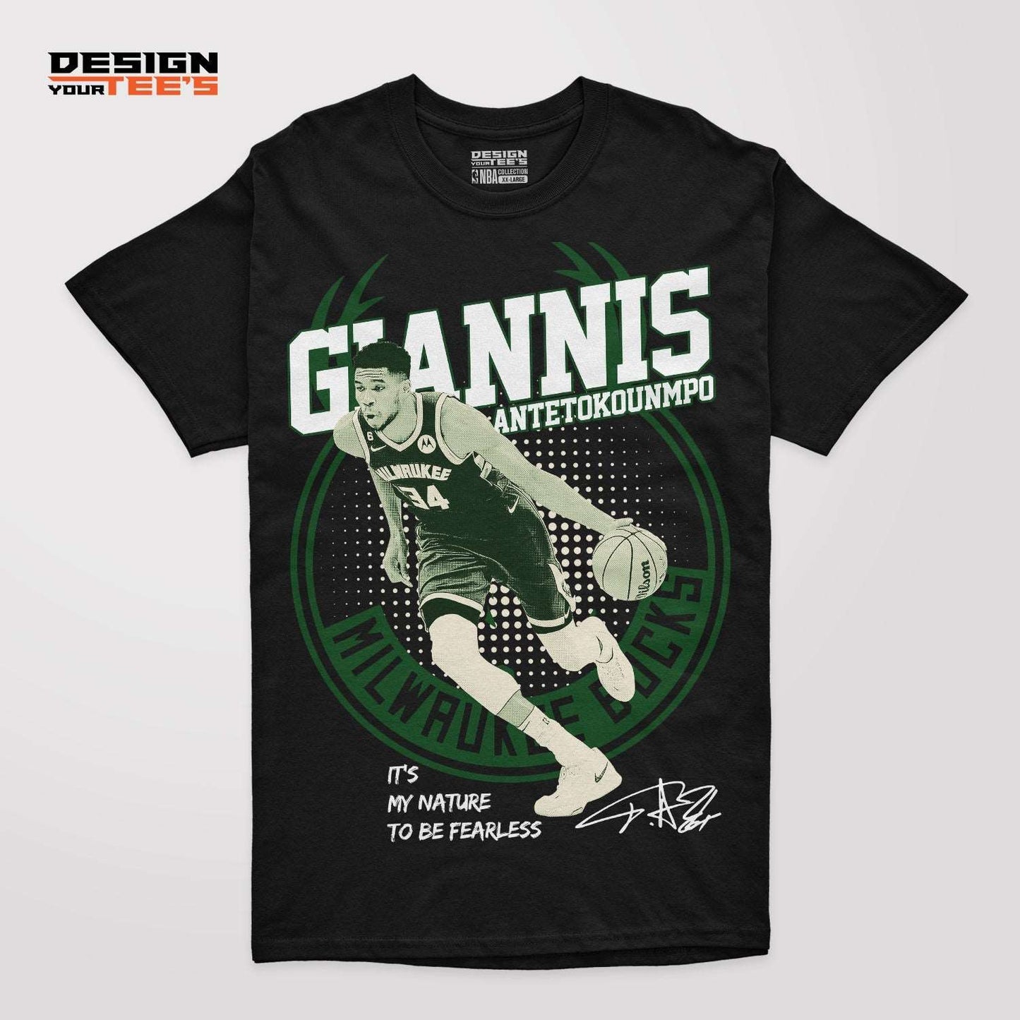 Giannis Antetokounmpo T-shirt NBA Design #GA01