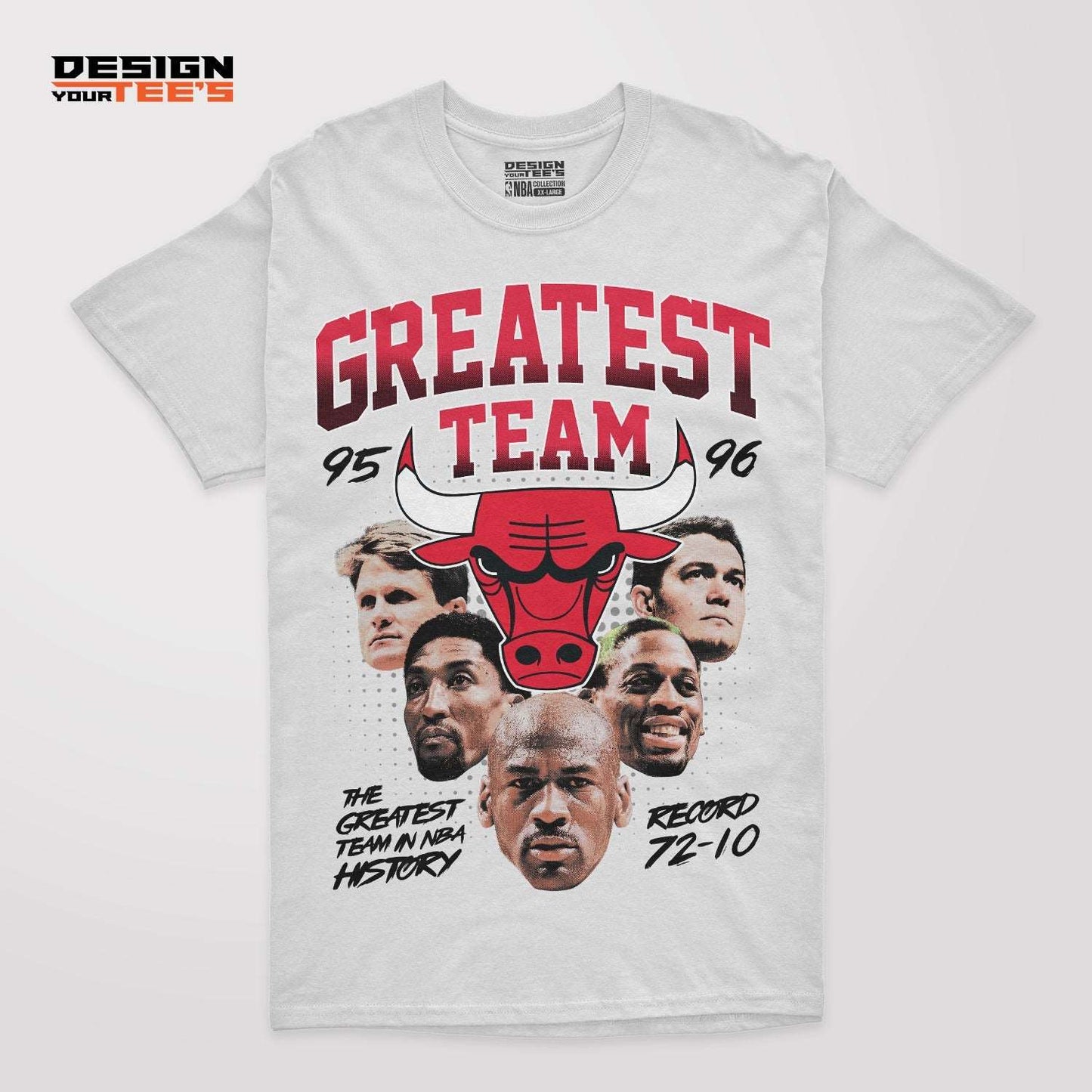 chicago bulls team nba t-shirt design